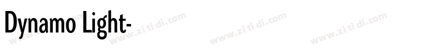 Dynamo Light字体转换